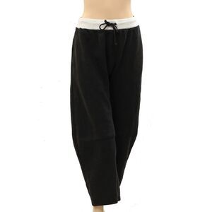 Free People FP Movement You Wish Trouser Pants High-Rise Smocked Black L 287982